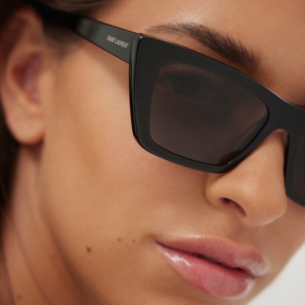 New Saint Laurent Mica SL276 001 New Cat Eye Sunglasses Saint Laurent SL 276 - Picture 4 of 15